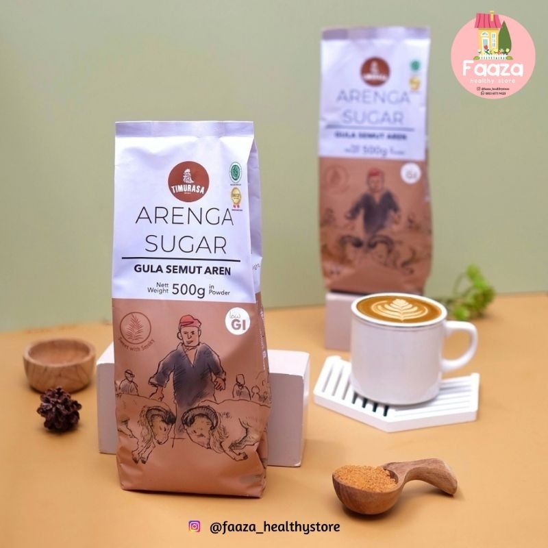 

Gula Aren Bubuk Timurasa - Crystal Arenga Sugar 500gr Low GI Sehat