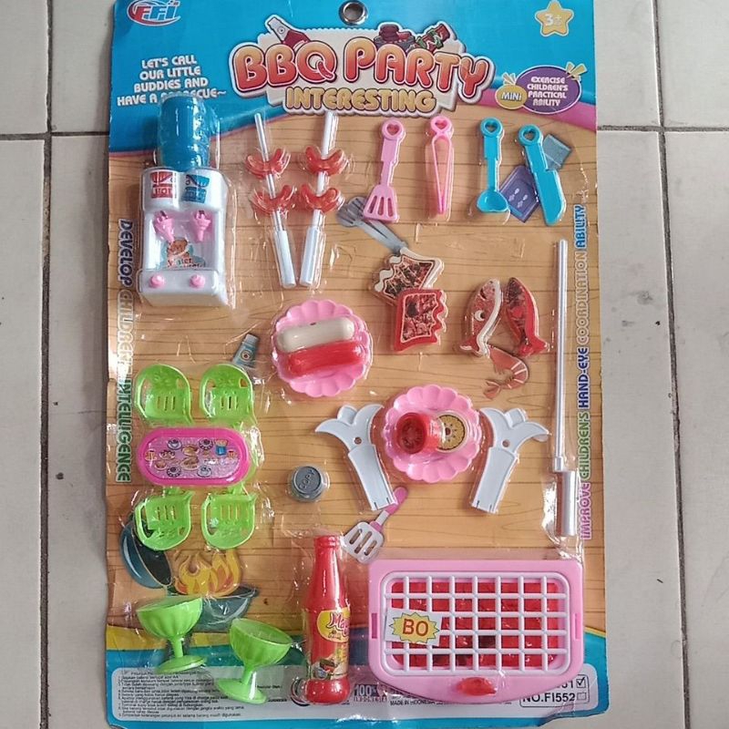 BBQ Party Mainan anak BBQ