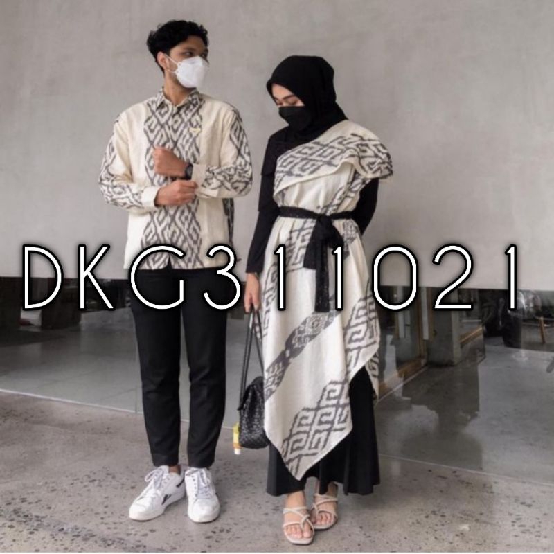 [Ready Stock] Set Couple Baju Kondangan, Couple Prewed, Kemeja Ethnic Tenun, Dress Tenun Troso.