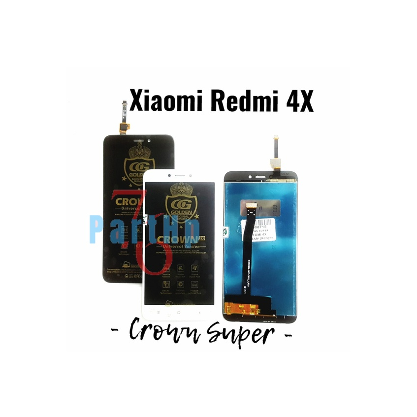 Lcd Touchscreen Fullset Crown Super Xiaomi Redmi 4X - Hitam