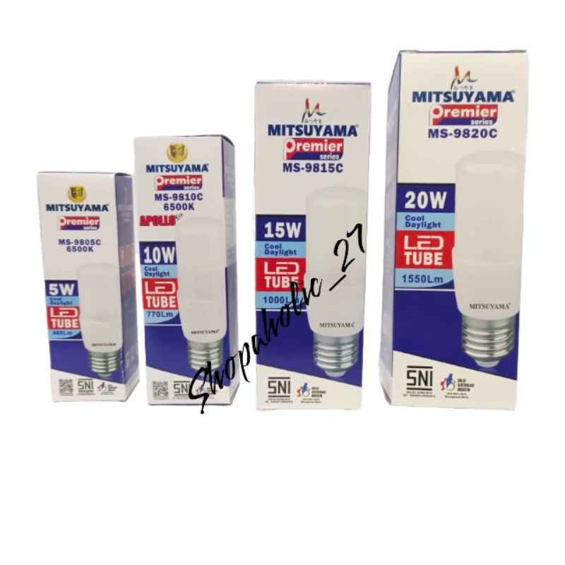 MITSUYAMA PREMIER LAMPU LED 5WATT - 20WATT / BOLA LAMPU BOHLAM LED