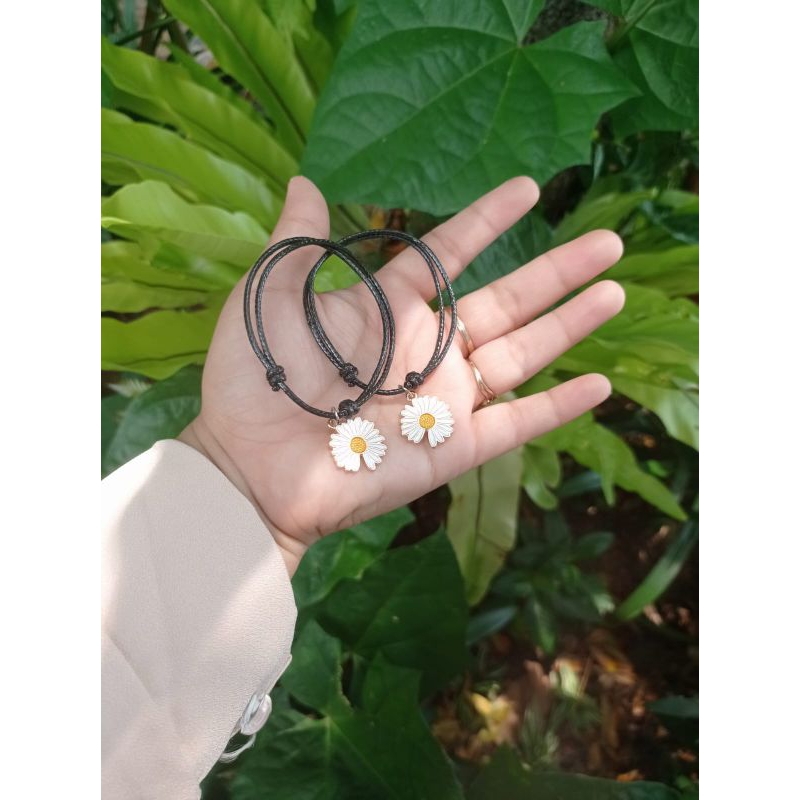 2pcs GELANG TAli PERSAHABATAN DAISY MATAHARI