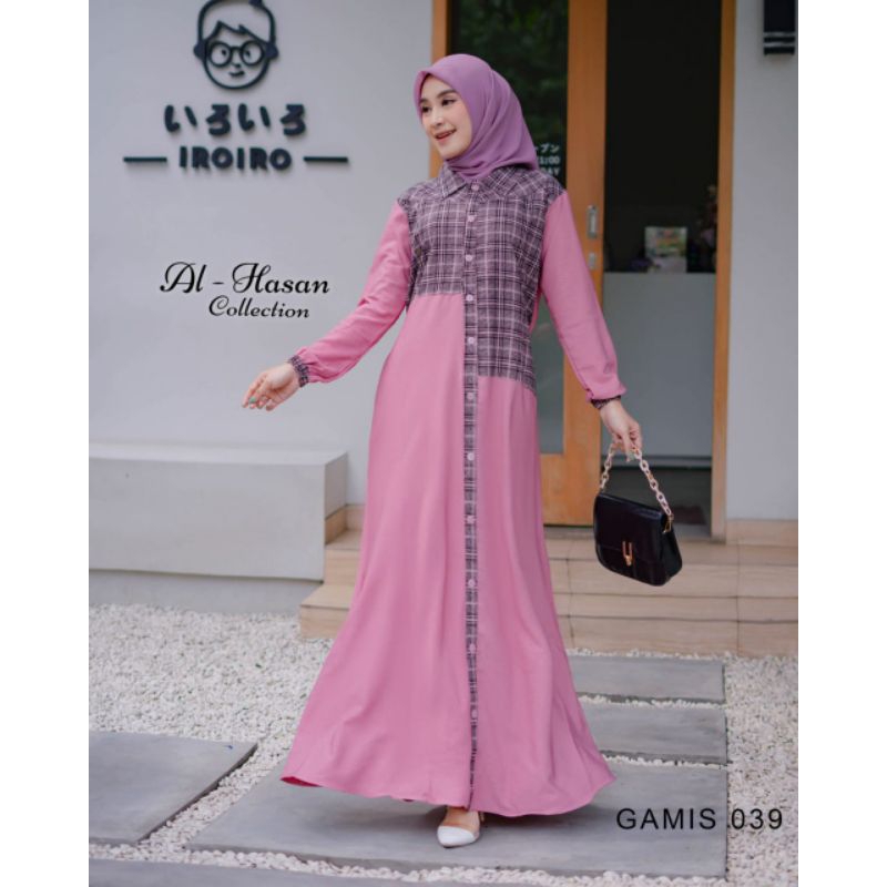 Gamis 039 Ori Al-Hasan | Gamis Tartan Al-Hasan | Gamis Al-Hasan