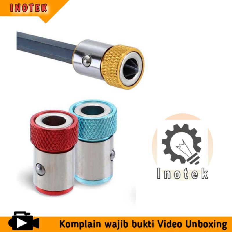 magnet bantu anti slip saat men-sekrup ring selongsong skrup baut obeng