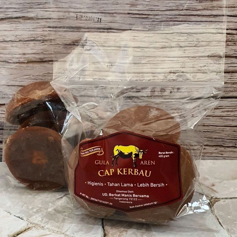 

Gula Aren Cap Kerbau 400gr