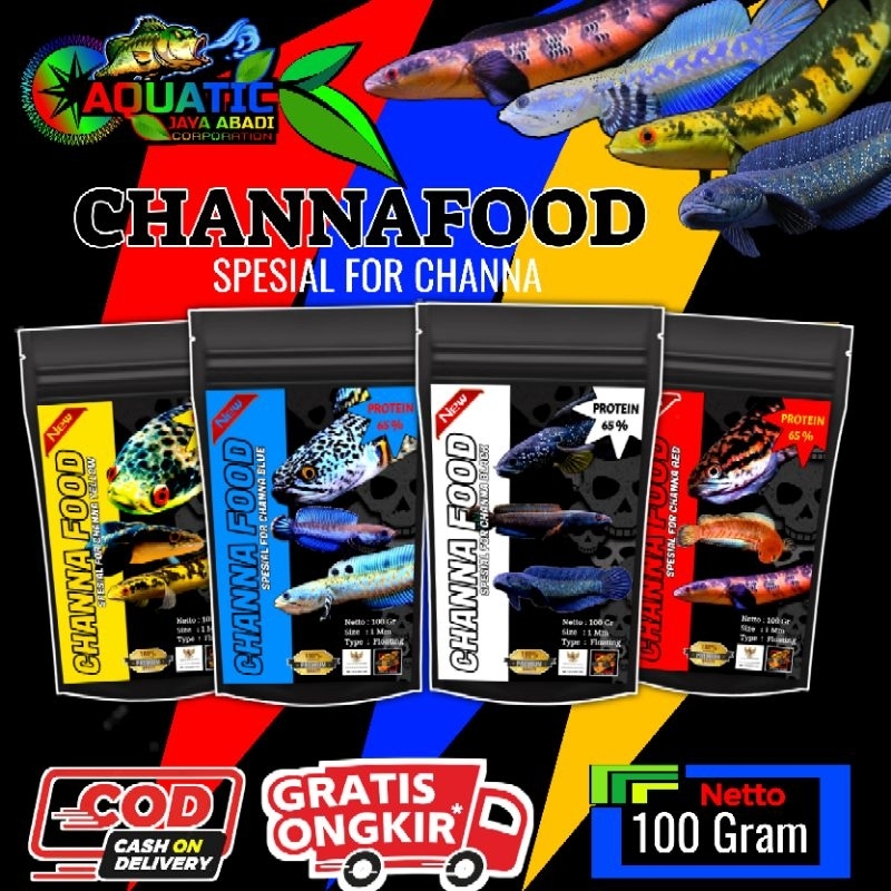 Makanan Channa/Pelet ikan channa/Channa food 100gr