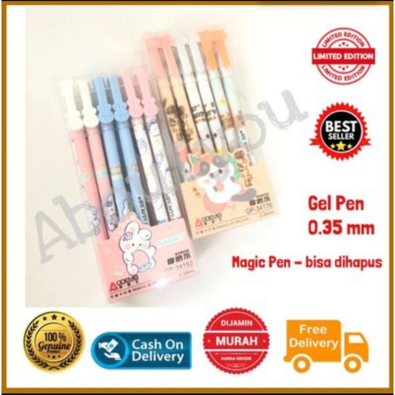 

Pulpen Bisa Hapus Pen Erasable Anak Pena Gel Dihapus Magic Pen 9