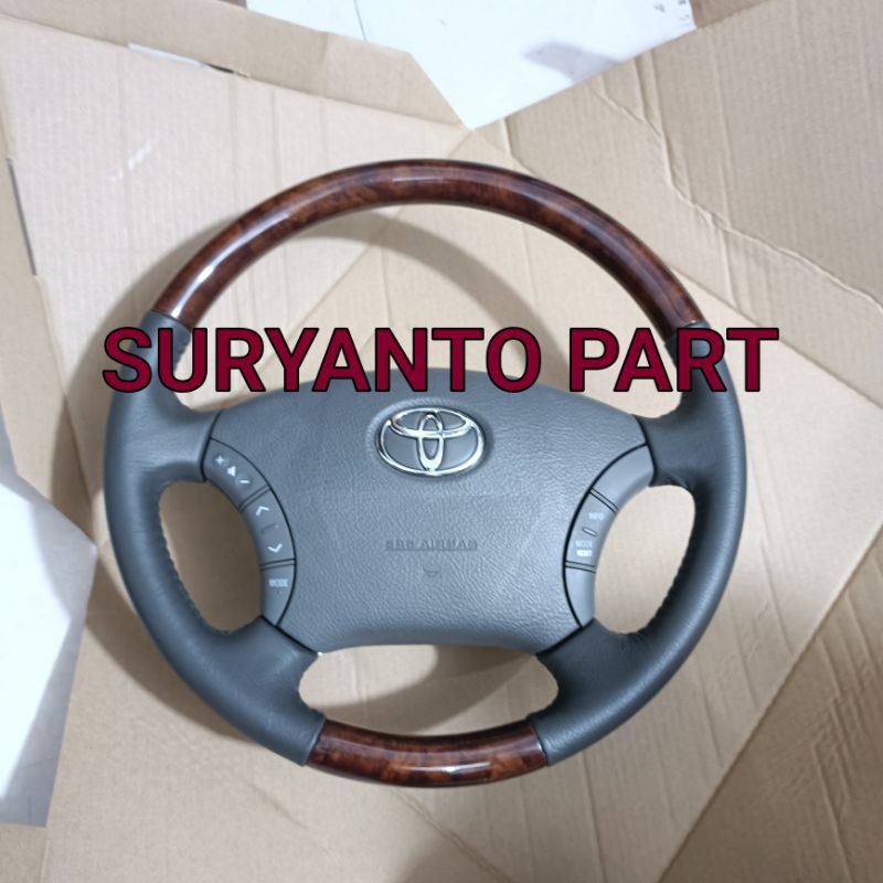 airbag stir dan Lingkar Stir kayu Toyota Innova Fortuner Hilux Lama Asli Original