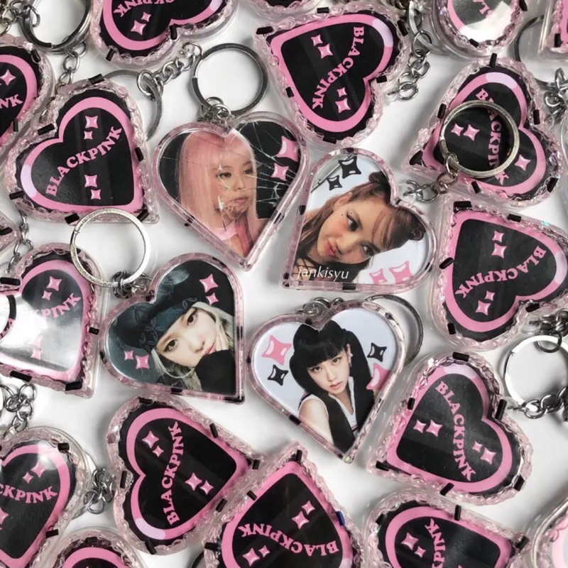 Blackpink Heart Cake Keychain