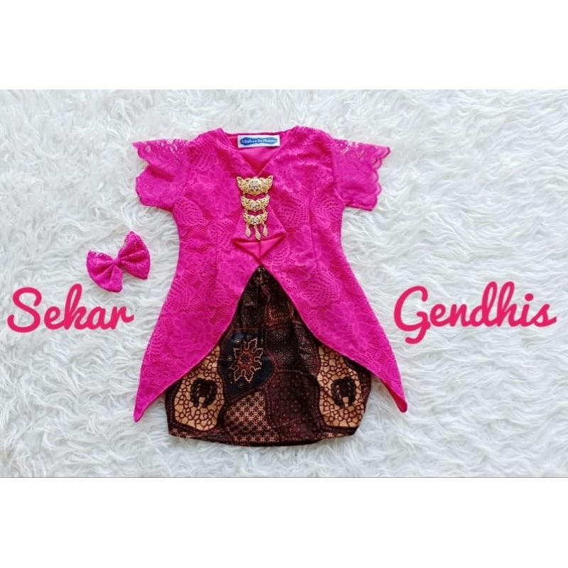 kebaya sekar gendhis fanta/kebaya anak perempuan/kebaya anak terbaru/kebaya brokat anak