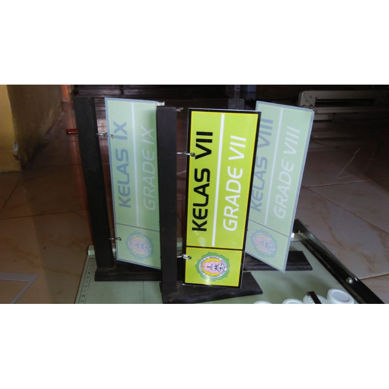 

Papan Nama Ruang + Kayu Full Color Warna 2 Sisi