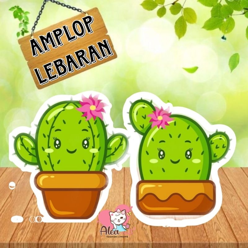 

Amplop lebaran kaktus unik lucu Angpao karakter lucu Amplop lebaran 3D siap pakai