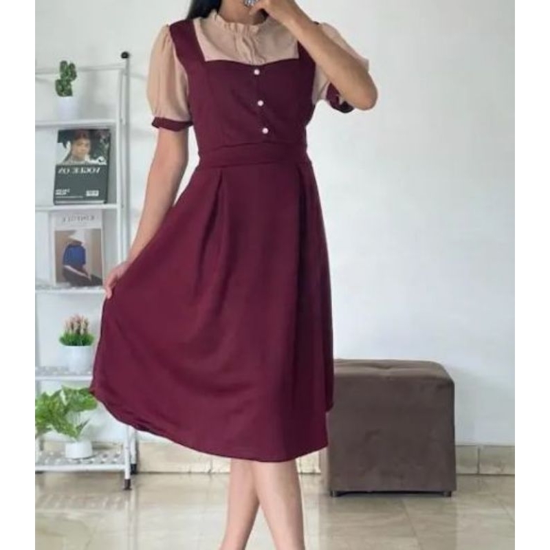 Vibe dress Scuba/dress Korea wanita/mini dress/DRESS KOREA STYLE/ KOREAN DRESS/ DRESS WANITA KEKINIAN KOREA DRESS/BAJU KOREA/ PAKAIAN WANITA KOREA/ DRESS KOREA STYLE KEKINIAN/PAKAIAN WANITA KOREA/DRESS KOREAN/ BAJU DRESS KOREA/DRESS WANITA KOREA KEKINIAN