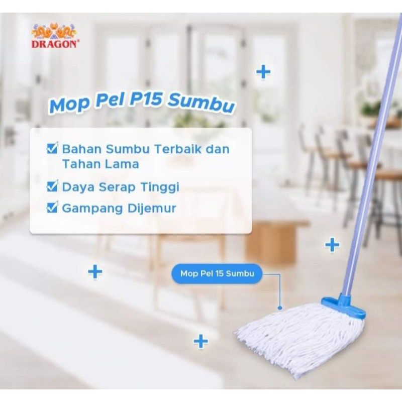 Pel Lantai Dragon Sumbu Gagang Besi