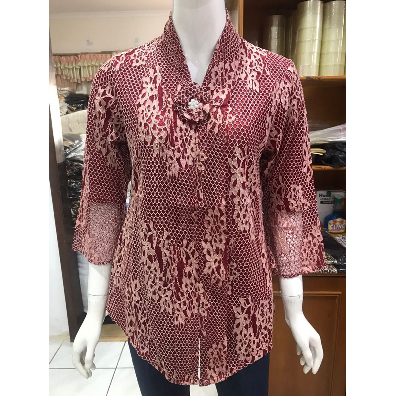 kebaya full brukat kaos premium murah kebaya encim promo brukat plm