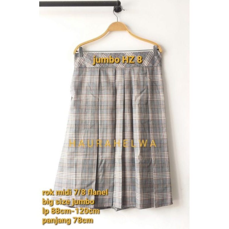 ROK MIDI FLANEL 7/8 JUMBO ROK MIDI BIG SIZE JUMBO HAURAHELWA