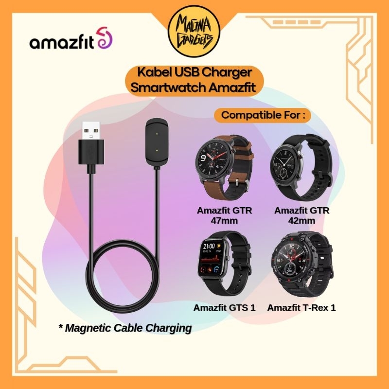 Kabel Charger For Huami Amazfit GTS 1 GTR 42mm GTR 47mm T-Rex 1 Magnetic Cable Charger