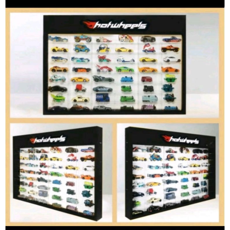 Rak Hothweels Tomica Isi 48 Akrilik/ Rak mobil mainan Hotweels