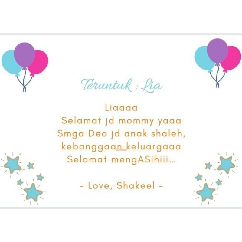 

Tambahan kertas kado & kartu ucapan