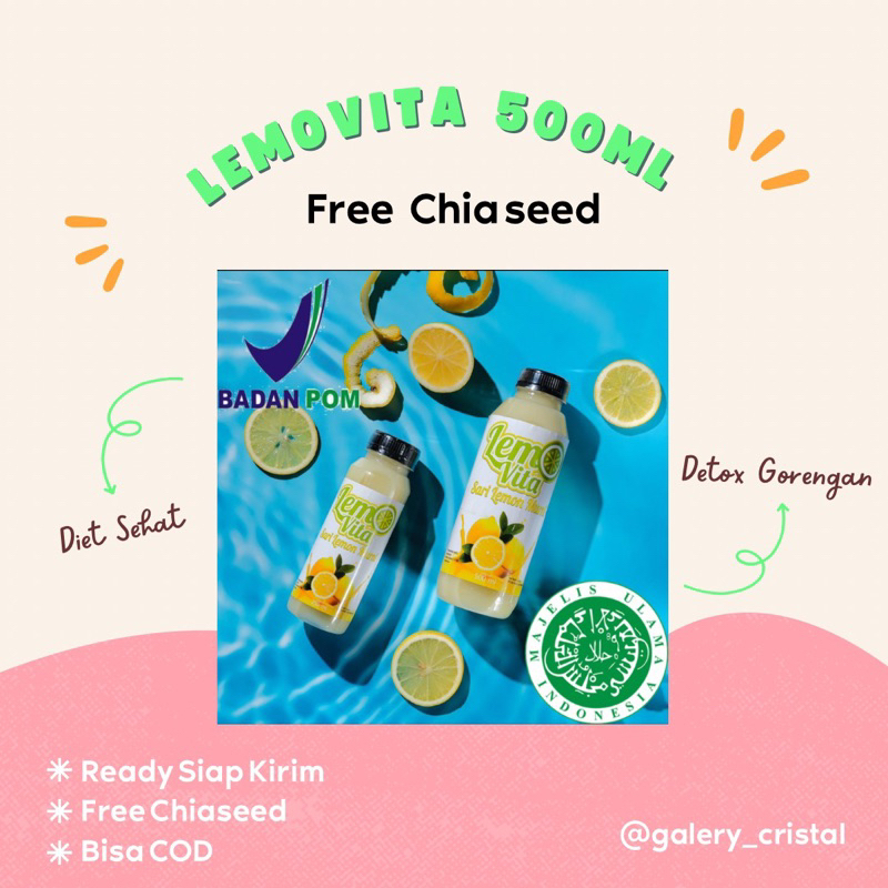 

[ 250ml ] BPOM LEMOVITA Sari Lemon Murni Jus Lemon 100% Murni Jus Diet