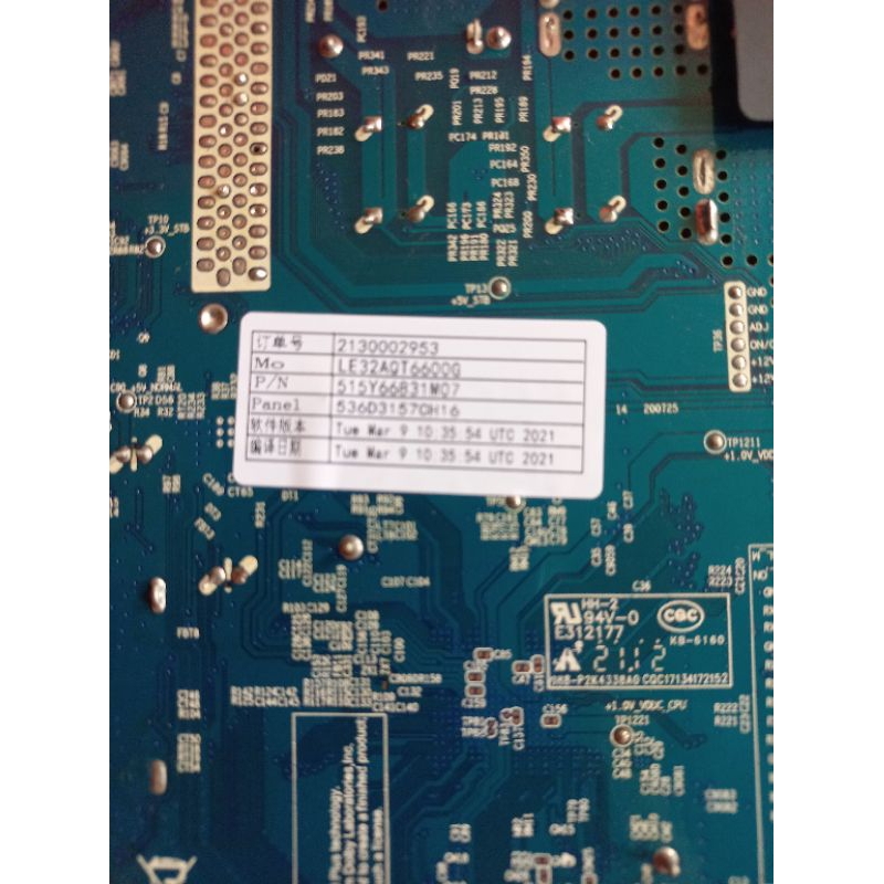 mainboard - matherboard - mobo - mb - tv smart aqua - LE32AQT6600G - 32AQT6600G