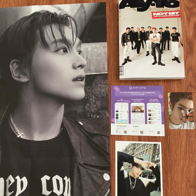 set ata pc only album nct 127 repackaged ay-yo ayyo ay yo B ver photocard taeyong nabi butterfly pos