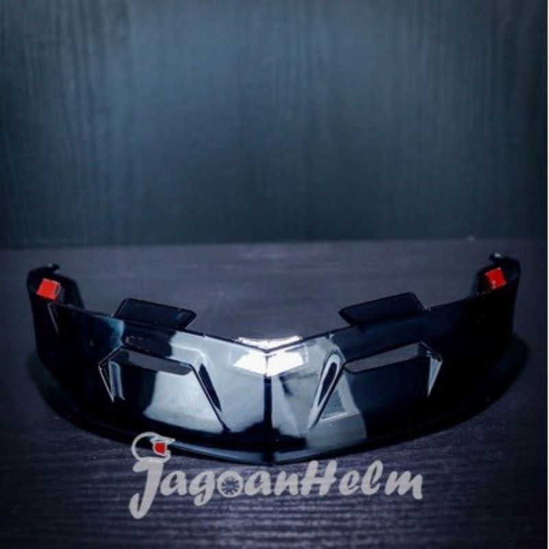 SPOILER HELM KYT 3D TTCOURSE POLYCARBONAT | TT COURSE IRIDIUM