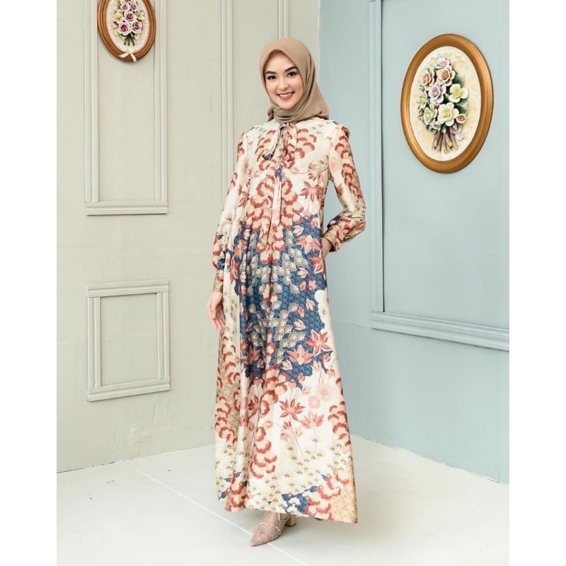 NEW AVA DRESS REDWOOD BY WEARING KLAMBY SIZE S