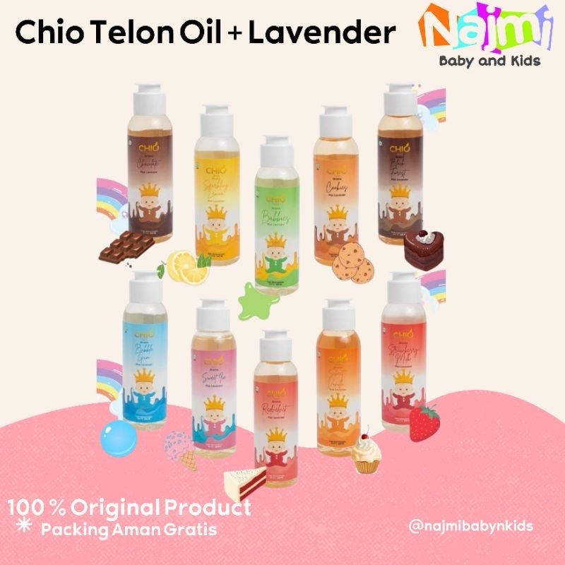 CHIO AROMATIC TELON OIL Lavender 100ml / minyak telon bayi aromatik