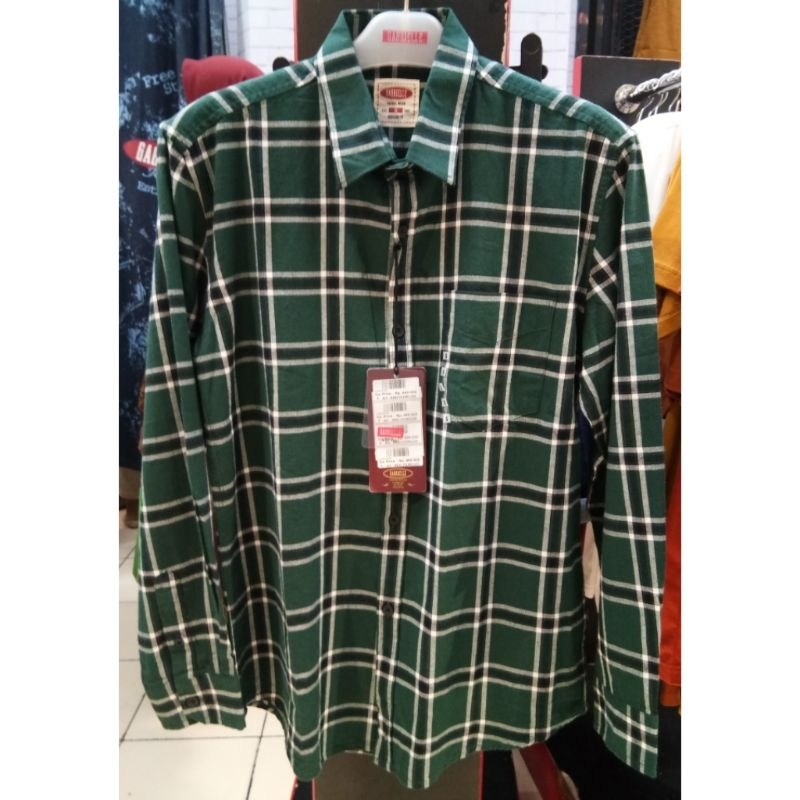 Gabrielle jeans original mens BBAC151M0123S kemeja panjang pria flanel regular fit