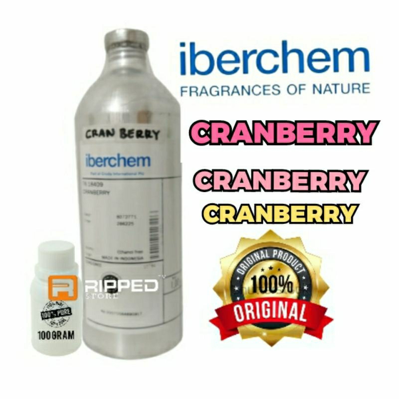 (100 ML) BIBIT PARFUM MURNI CRANBERRY BY IBERCHEM ORIGINAL