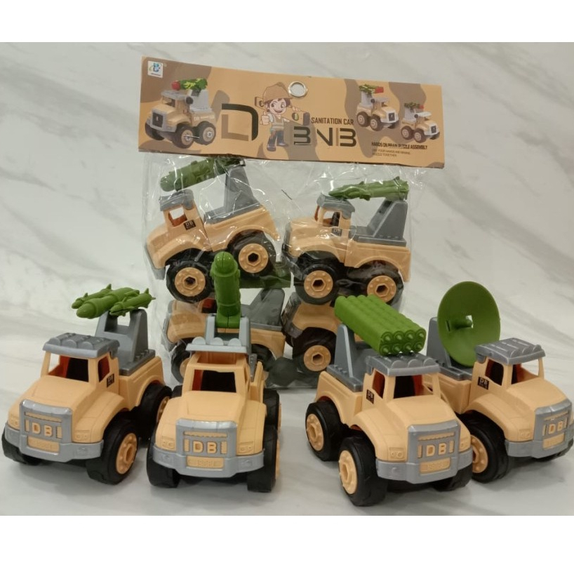 Mainan Bongkar Pasang Military Vehicle DBNB 4 pcs No DB6066-1