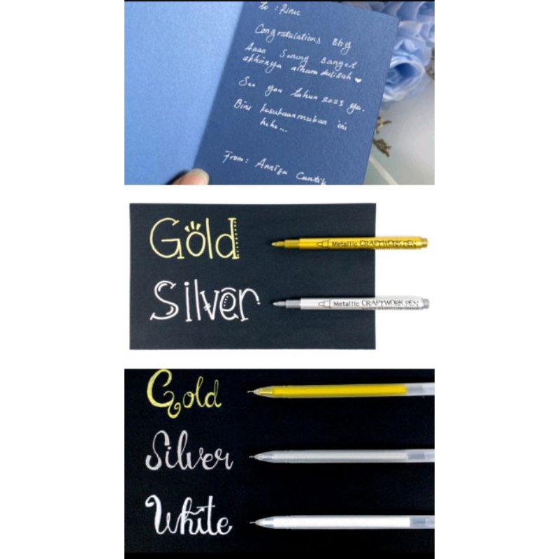 

Spidol Warna Gold, Silver / PENA TINTA TEBAL