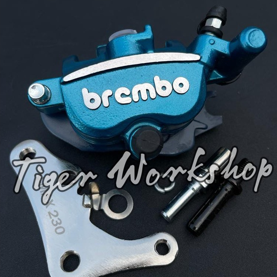 KALIPER BREMBO NMAX OLD NMAX NEW AEROX 155 2 PISTON PLUS BREKET PLUS KAMPAS DEPAN