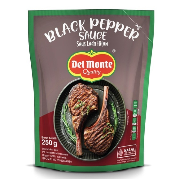 

Delmonte Blackpepper Sauce 250gr Del Monte Saus Lada hitam