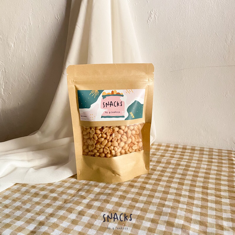 

Kacang Tojin / Kacang Goreng Bawang Spesial / Kacang khas Padang - 150gr pouch