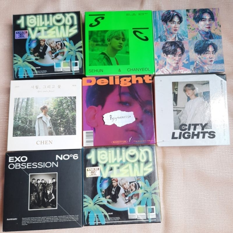WTS KIHNO ONLY EXO SC OBSESSION BAEKHYUN CITY LIGHT DELIGHT SEHUN CHANYEOL 1 BILLION VIEWS 1BV CHEN 