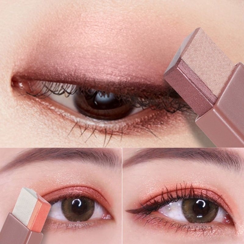 Lameila Eyeshadow Stick Two Tone 2 Warna Waterproof