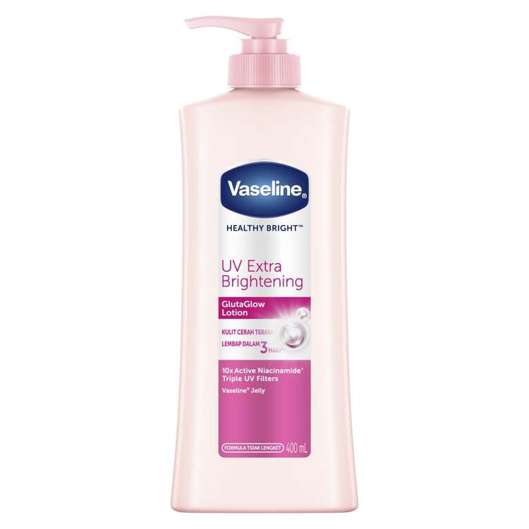 Buy Vaseline UV Extra Brightening 400ml FREE Pond's Rose Micellar Water 55ml