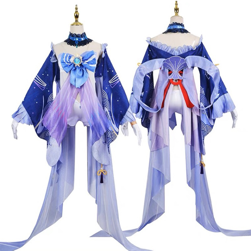 ready stock sangonomiya kokomi cosplay kostum size M