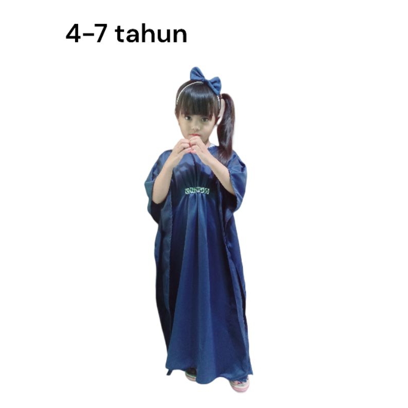 kaftan lebaran/gamis anak ukuran 4-7 tahun