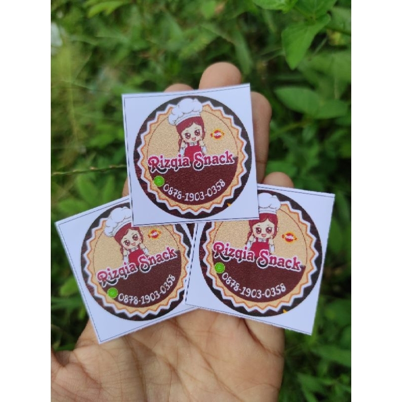

stiker snack jualan