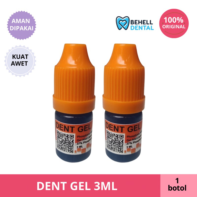 GEL ETCHING 3ml 3 ml / ETSA / ETCHANT / ETCHAN LEM BEHEL Cairan Biru Dent Gel Ortho Force Orthobonding