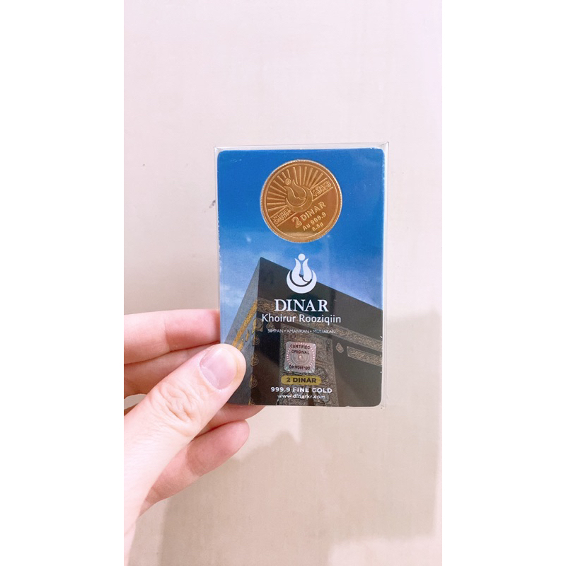 Koin Dinar Khoirur Rooziqiin 2 Dinar 8.5gram 999.9 24K Coin