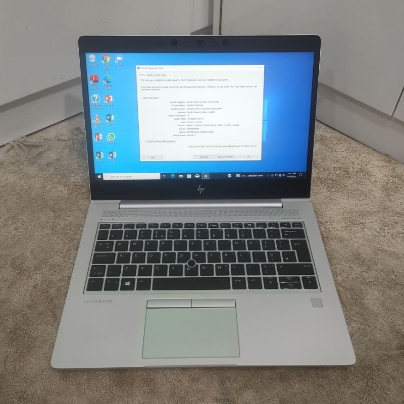 Laptop Hp Elitebook 830 G5 Core i7 Gen 8 Ram 16 gb Ssd 256 gb