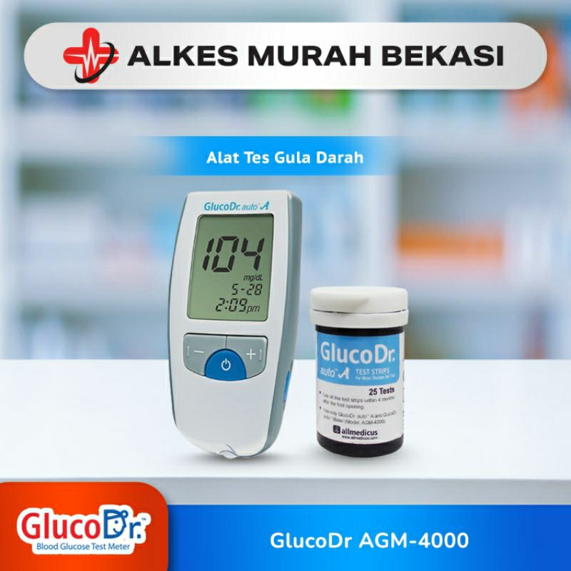 GlucoDr. AGM-4000 (Auto A) alat cek gula darah