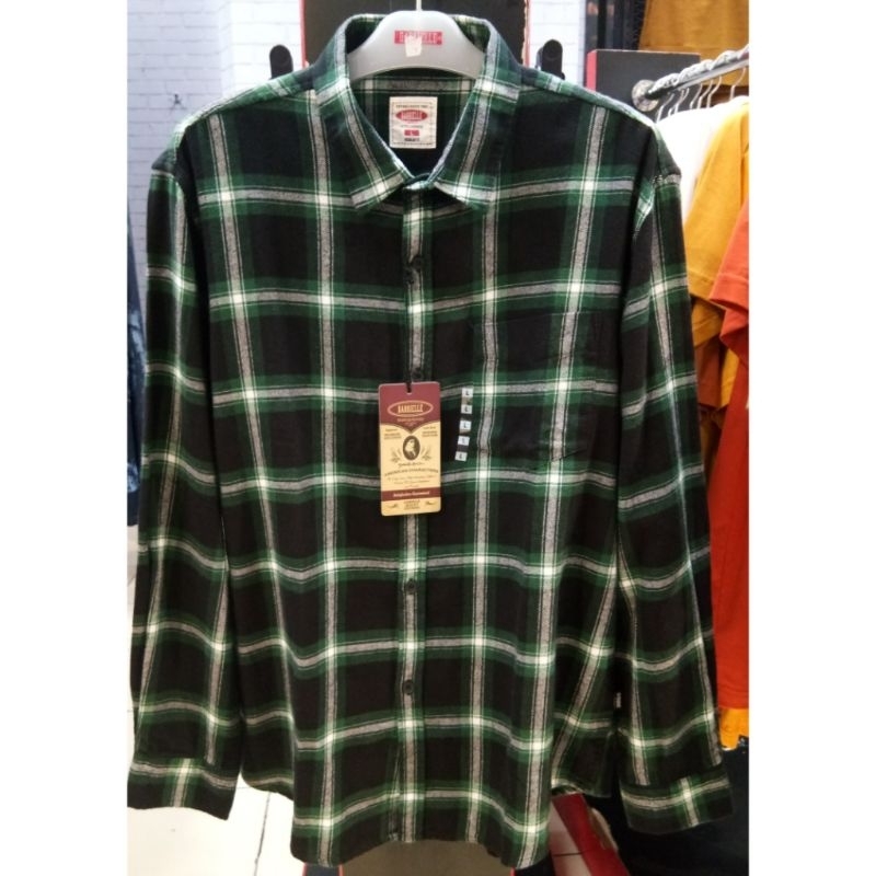 Gabrielle jeans original mens BBAC153M0123L Kemeja panjang pria flanel regular fit