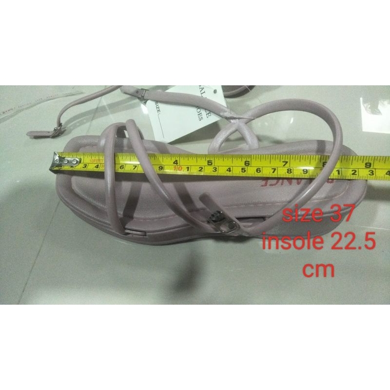 Sandal Jepit Wanita hak  Karet Import BALANCE Motif Tali Silang Sol Tebal 5 Cm / 2230-2 n 2212 pita