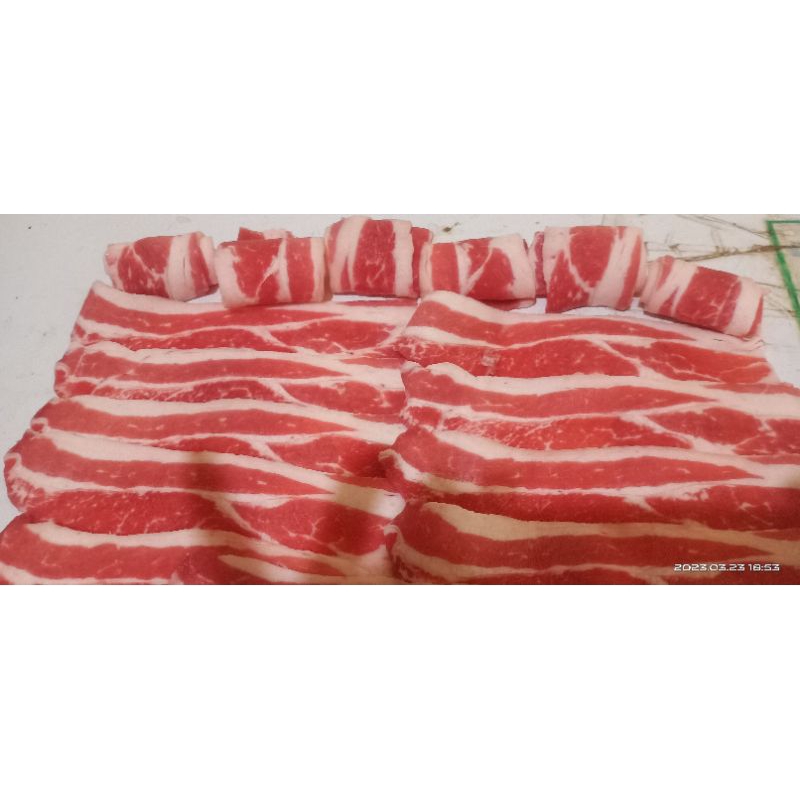 

beef slice shortplate us premium import,500g PROMO