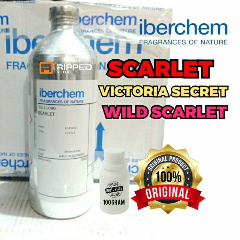 (100ML) BIBIT PARFUM MURNI SCARLET VICTORIA SECRET WILD SCARLET BY IBERCHEM ORIGINAL